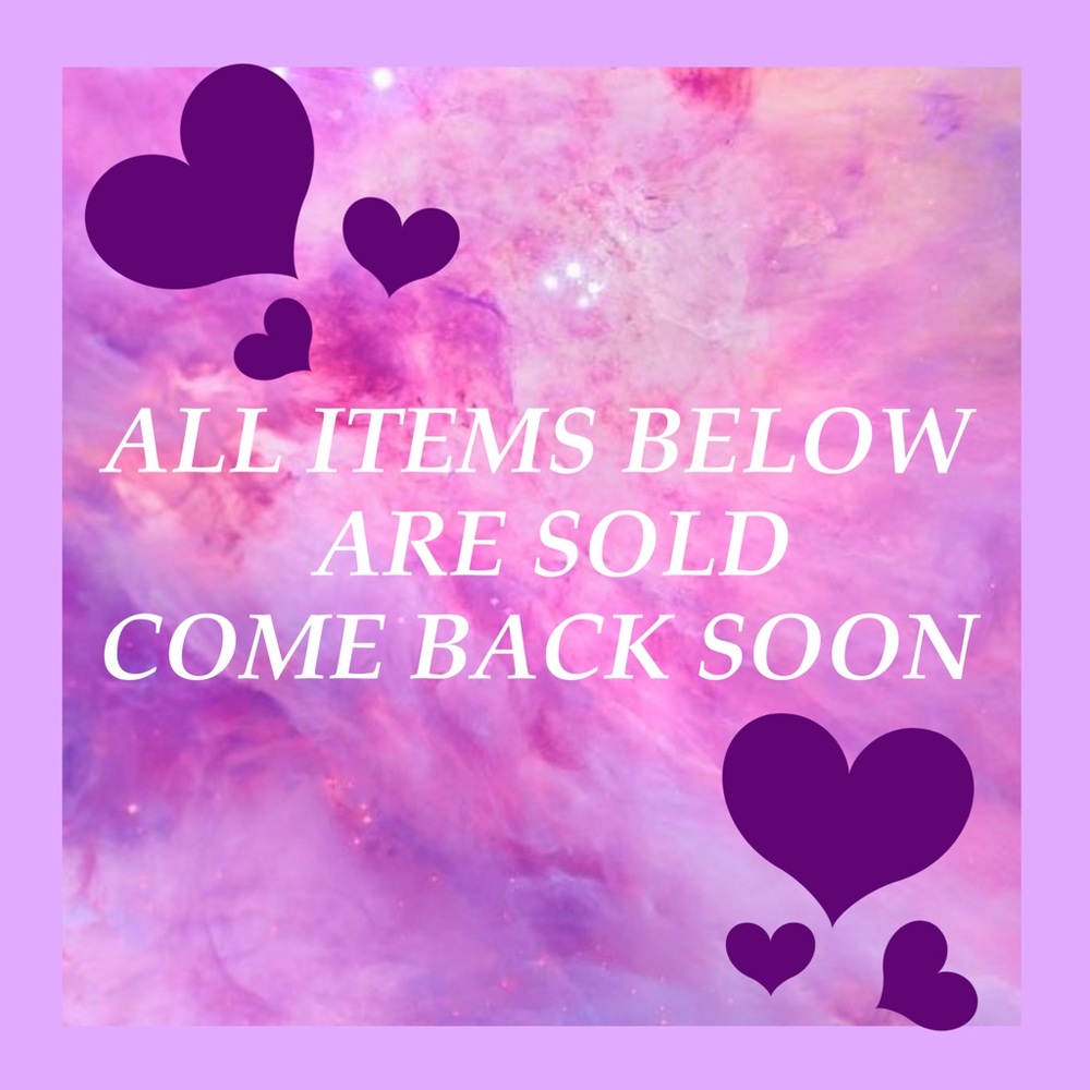 All item below this post are sold out